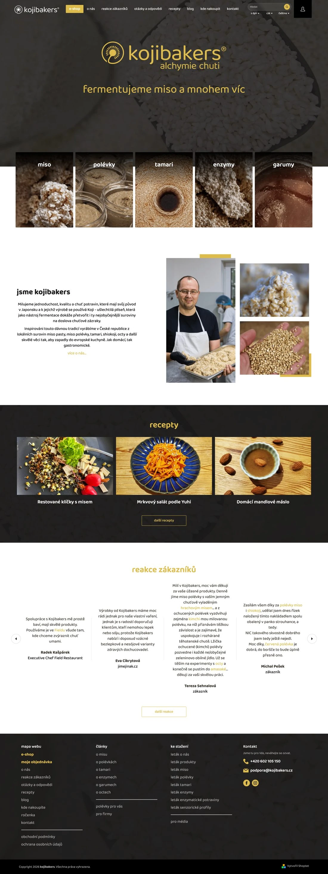 Redizajn e-shopu kojibakers.cz